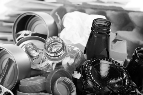 Team preparing for an office clearance in Hillingdon with safety briefing