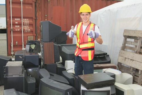 Waste removal service van in Hillingdon