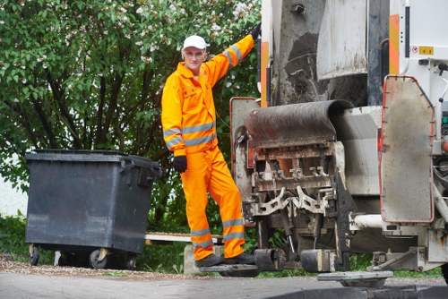 Illustration of selective waste management process